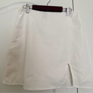 SHEIN White Mini Pencil Skirt with Slit